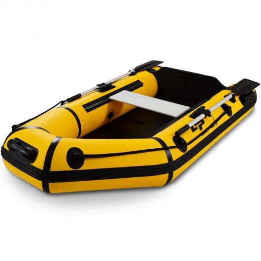 2 Person 7.5 ft Inflatable Fishing Tender Rafting Dinghy Boat-Yellow