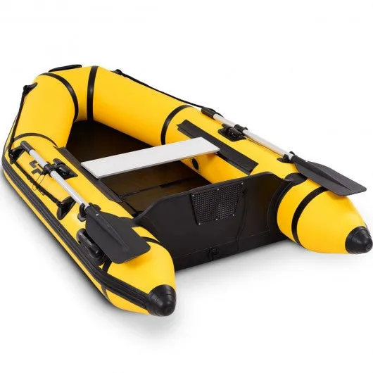 2 Person 7.5 ft Inflatable Fishing Tender Rafting Dinghy Boat-Yellow