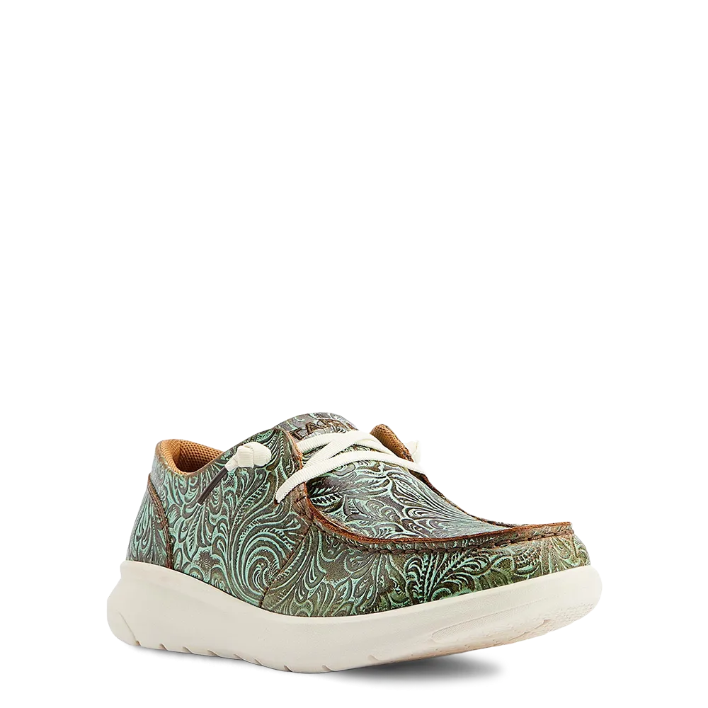 Ariat Ladies Hilo Vintage Floral Emboss Turquoise Shoes 10044588