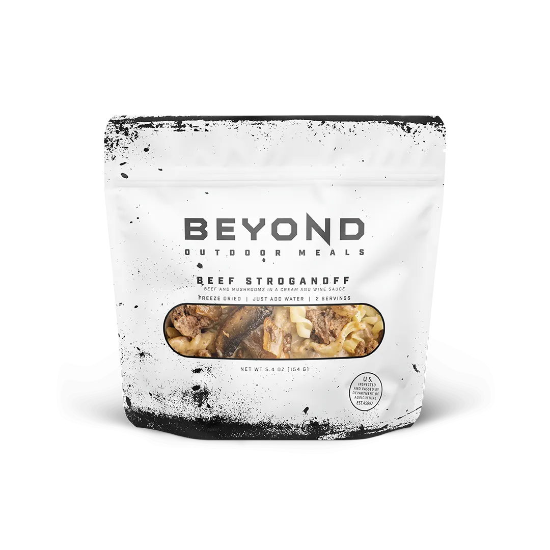 Beef Stroganoff Pouch by Beyond Outdoor Meals (710 calories, 2 servings)