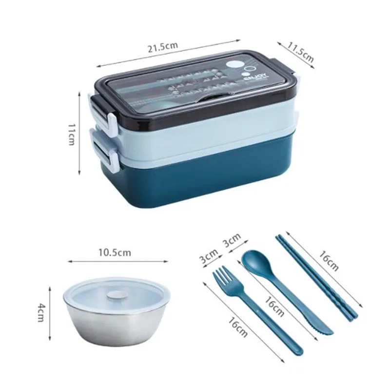 Double Layer Leak-Proof Soup Bowl Lunch Box