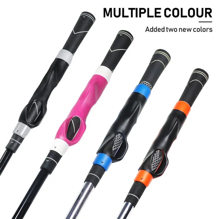 Golf Hand Grip Corrector Universal Grip Pole Cover Grip Training Exerciser For Beginners(Grey)