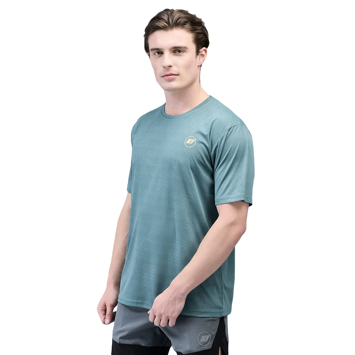 KI Dry Fit Tealdots Active Wear T-Shirts - Performance Gear for Gym Enthusiasts and Outdoor Athletes