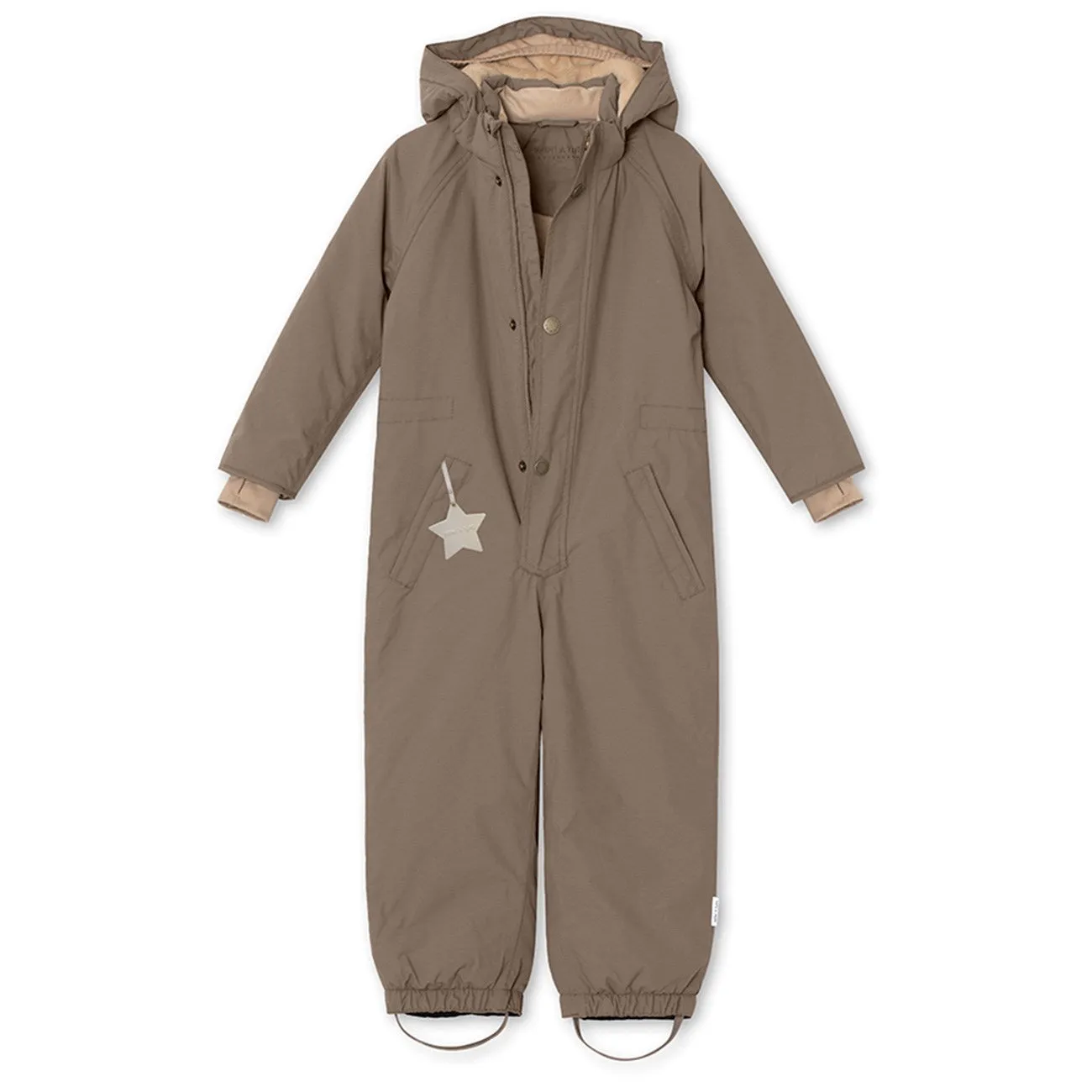 Mini A ture Morel grey Wanni Fleece Snowsuit