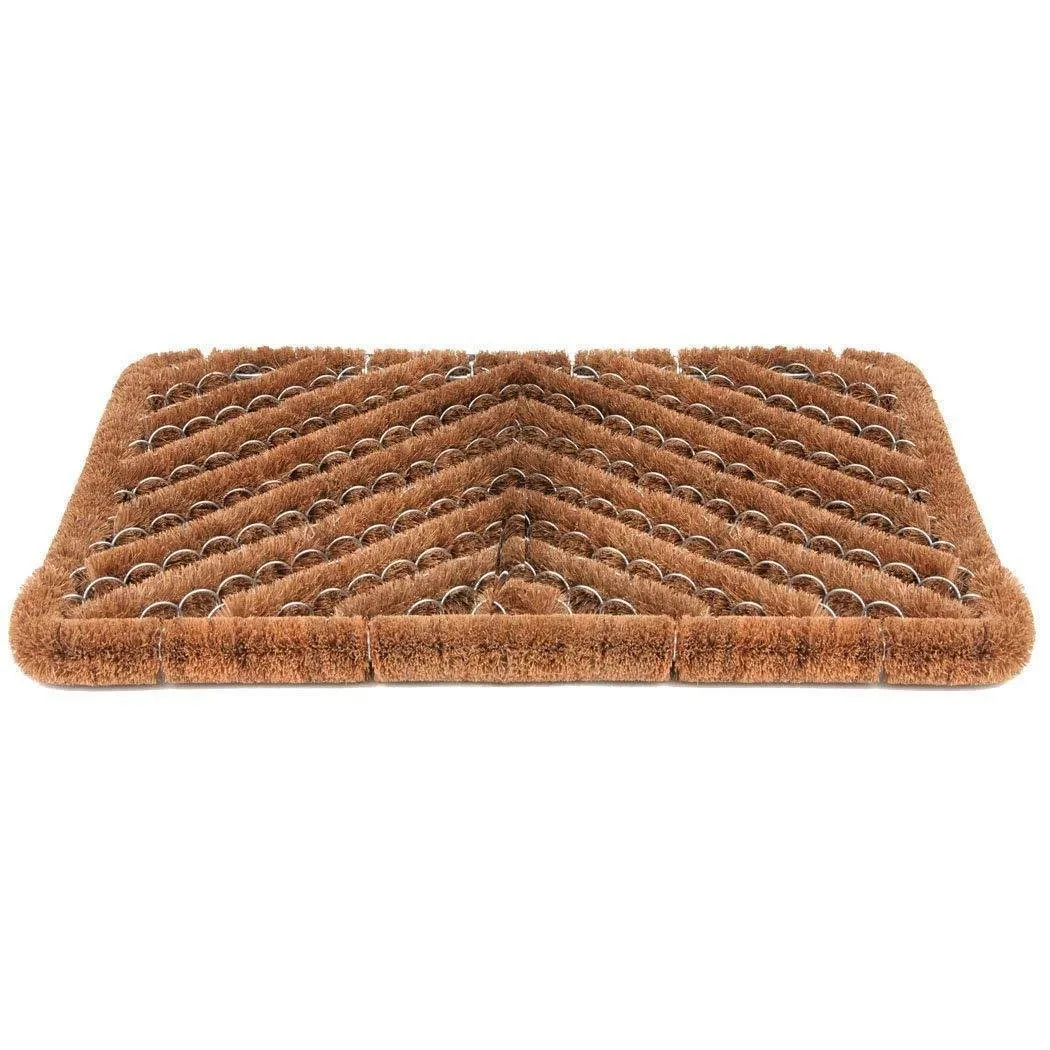 Ninamar Natural Coir Herringbone Door Mat - 24 x 16 inch
