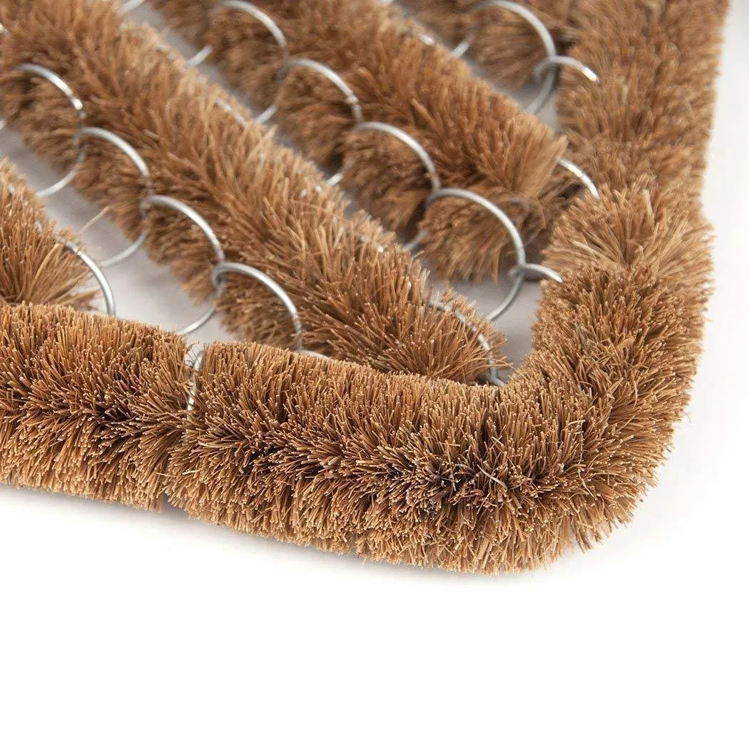 Ninamar Natural Coir Herringbone Door Mat - 24 x 16 inch