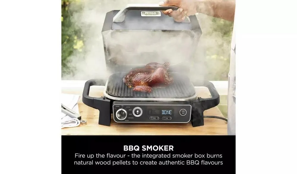 Ninja OG701UK Woodfire Electric BBQ Grill & Smoker