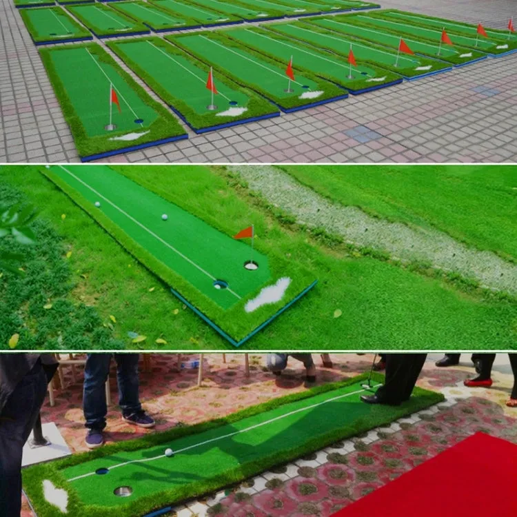 PGM Golf Four Colors Putting Mat Push Rod Trainer, Size: 75x300cm(Green)