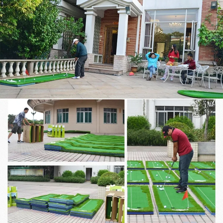 PGM Golf Four Colors Putting Mat Push Rod Trainer, Size: 75x300cm(Green)