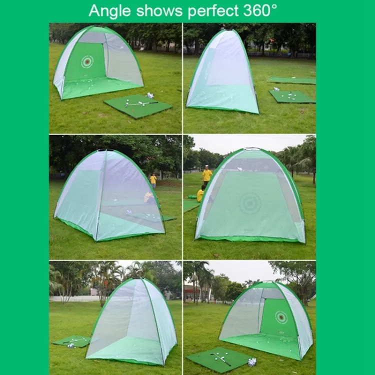 PGM Golf Training Aids Indoor Sports Hitting Practice Net 2m, with Cut Rods Hole(Green)