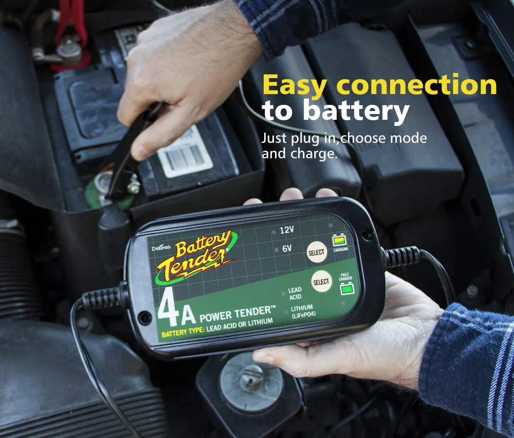 Smart Battery Charger 4A 6V/12V