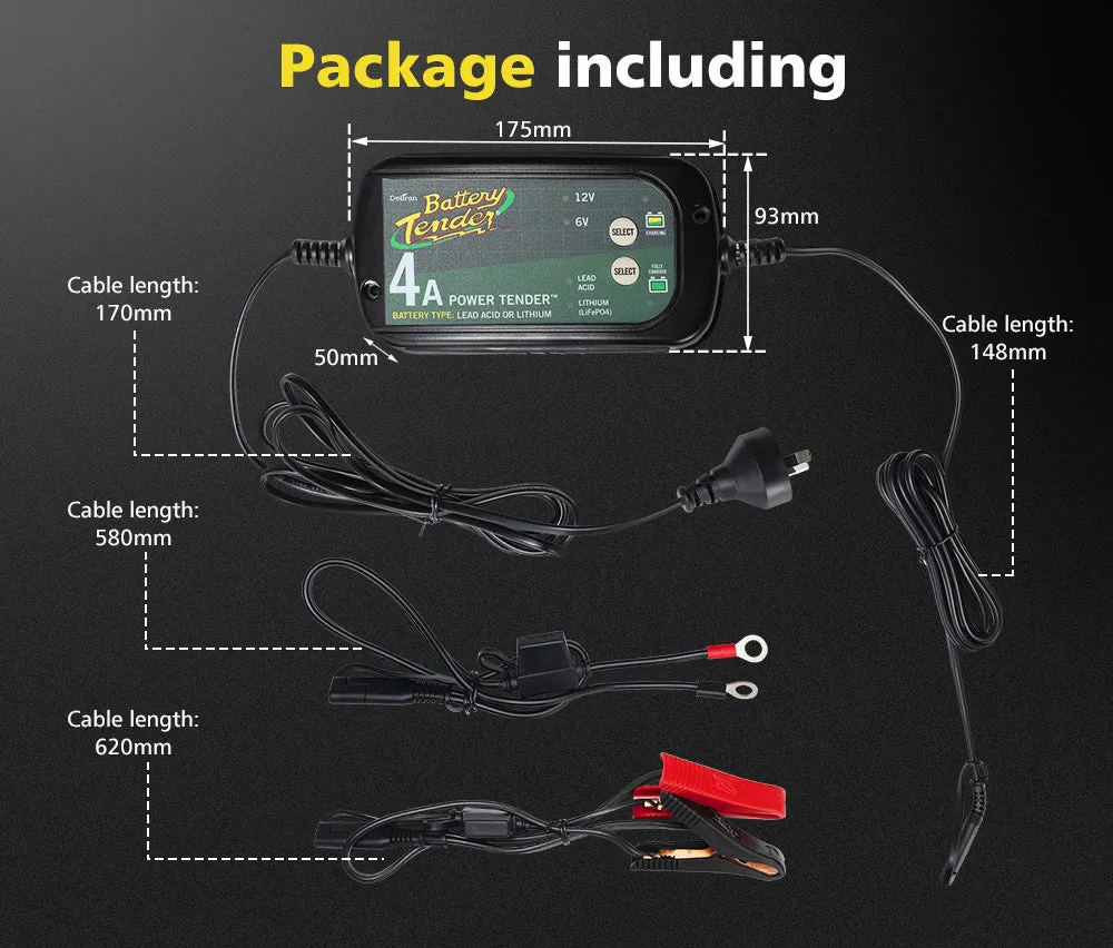Smart Battery Charger 4A 6V/12V