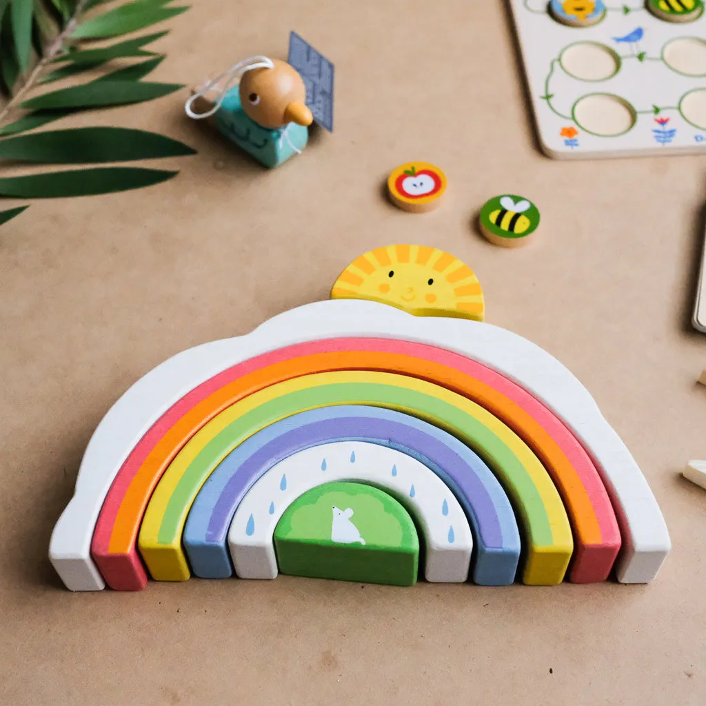 Tender Leaf Wooden Rainbow Tunnel