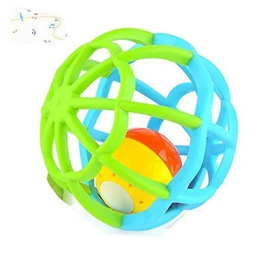 VISIONARY Colorful Soft Ball Rattle Toy for Baby, Bath Toy Made in Safe Non-Toxic, Attractive Rattle for New Born Baby, Children Toy and Infant Products Activity Center